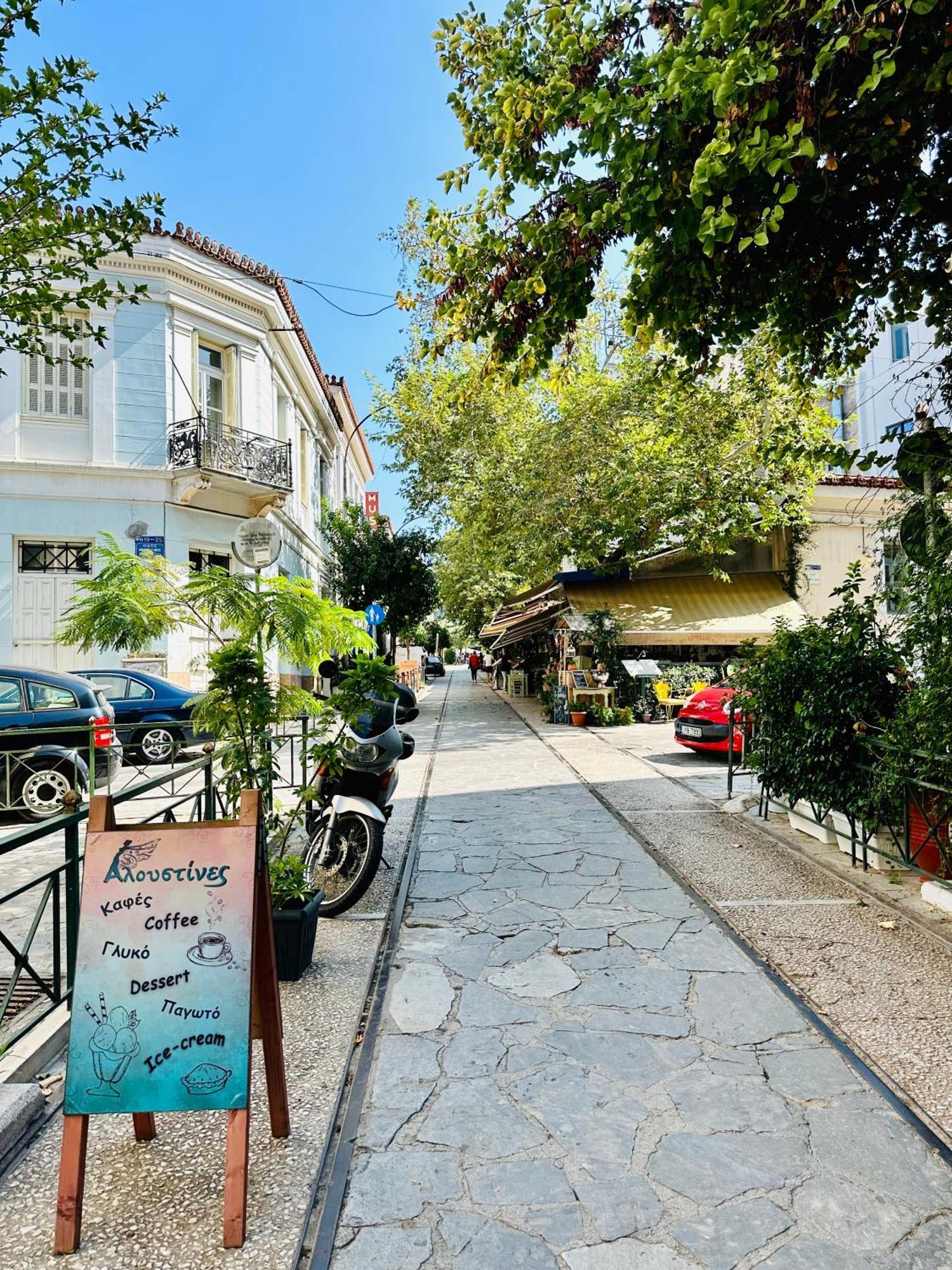 Yuna Penthouse, 100Sqm Private Rooftop Terrasse, Acropolis By Foot Athene Buitenkant foto