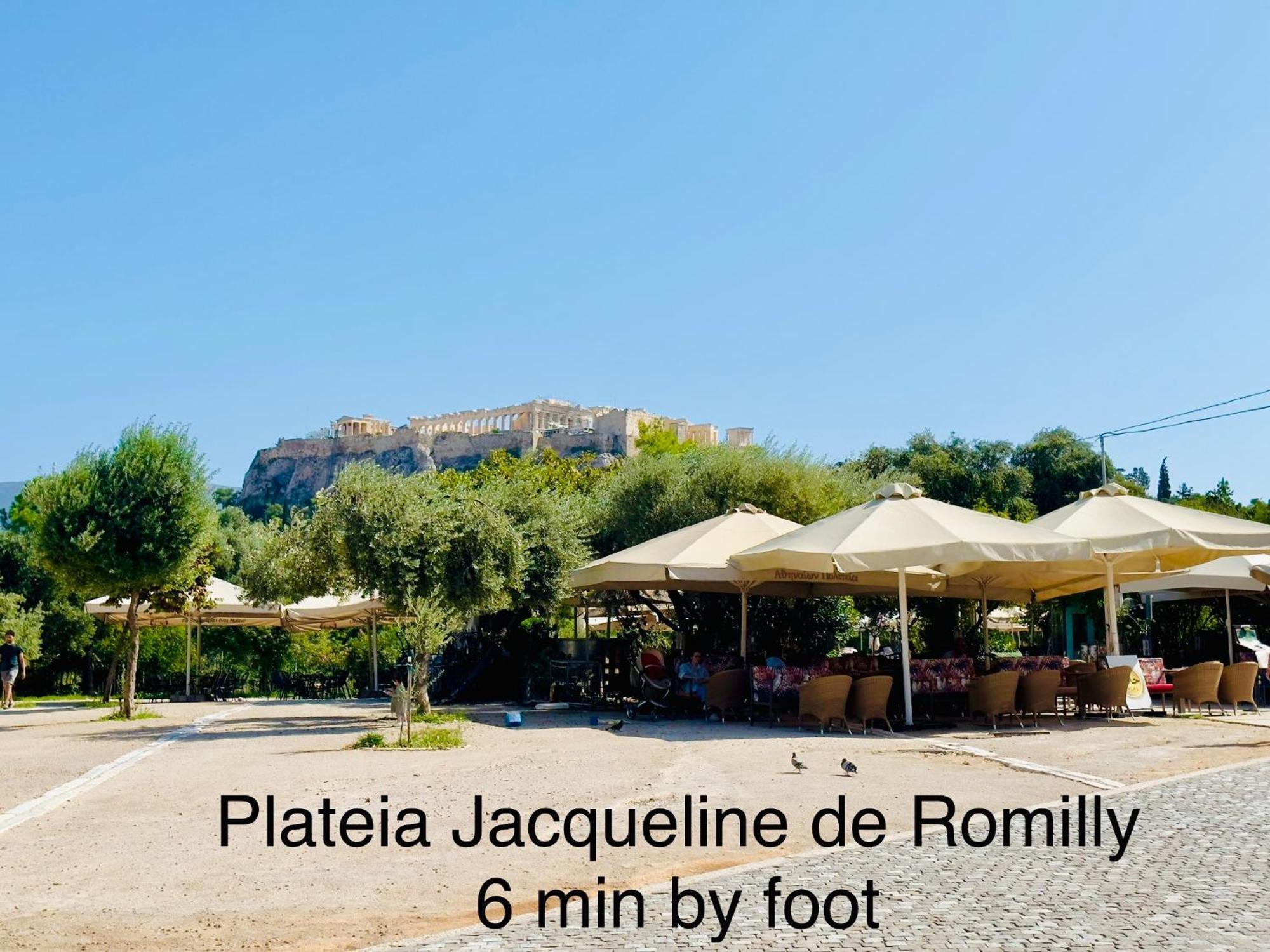 Yuna Penthouse, 100Sqm Private Rooftop Terrasse, Acropolis By Foot Athene Buitenkant foto