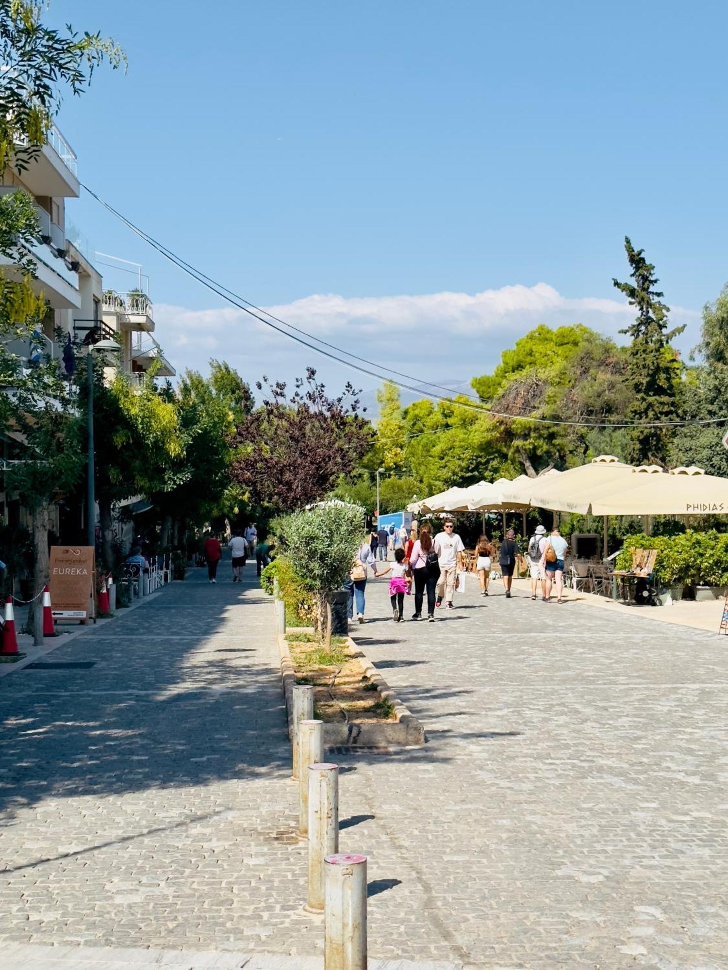 Yuna Penthouse, 100Sqm Private Rooftop Terrasse, Acropolis By Foot Athene Buitenkant foto
