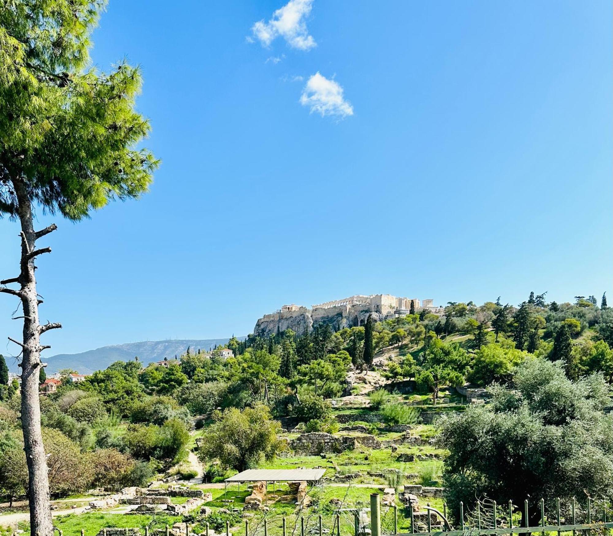 Yuna Penthouse, 100Sqm Private Rooftop Terrasse, Acropolis By Foot Athene Buitenkant foto