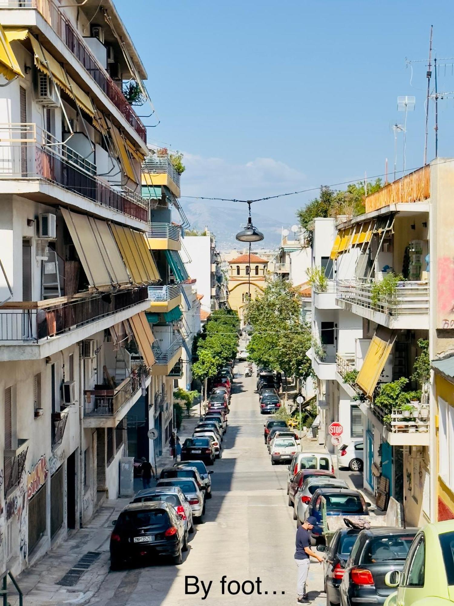 Yuna Penthouse, 100Sqm Private Rooftop Terrasse, Acropolis By Foot Athene Buitenkant foto